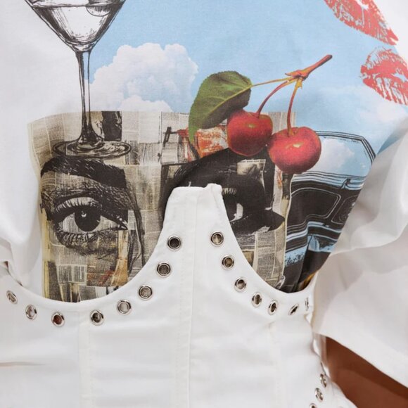 COOL GIRL LOADING MINI DRESS WITH GRAPHIC TEE ATTACHED - Picture 5 of 5